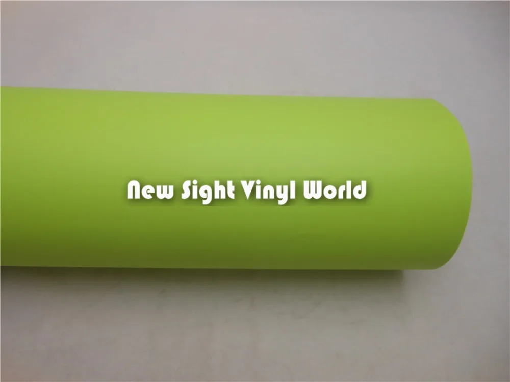 High Quality Matte Lime Green Vinyl Wrap Film Air Free Bubble Car Wrapping Size: 1.52*30m/Roll | Автомобили и мотоциклы