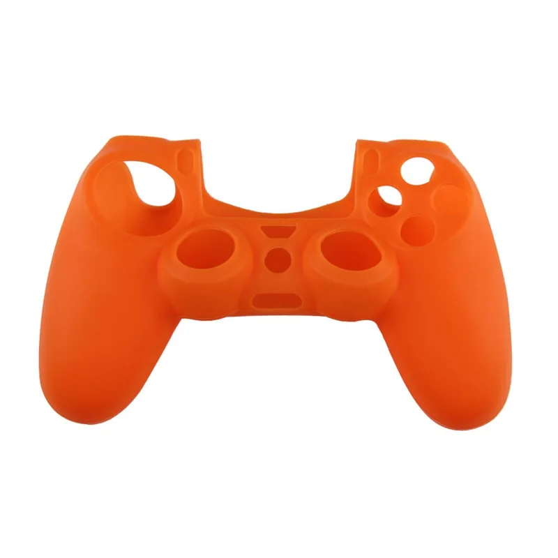 Оранжевый Силиконовый защитный резиновый мягкий чехол для sony Playstation PS4 контроллер ручка консоль хорошие отзывы - Цвет: Оранжевый