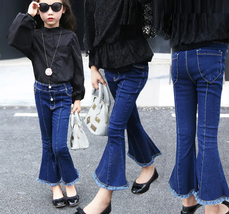 Детская одежда штаны для девочек Корейская версия 2017 года новые весенние детские