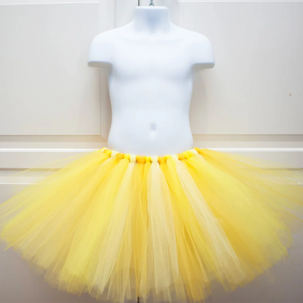 Желтая Пышная юбка-пачка юбка для дня рождения для маленьких девочек Детская  танцевальная балетная юбка-американка Детский костюм на Хэллоуин реквизит  для фотосессии новорожденных | AliExpress