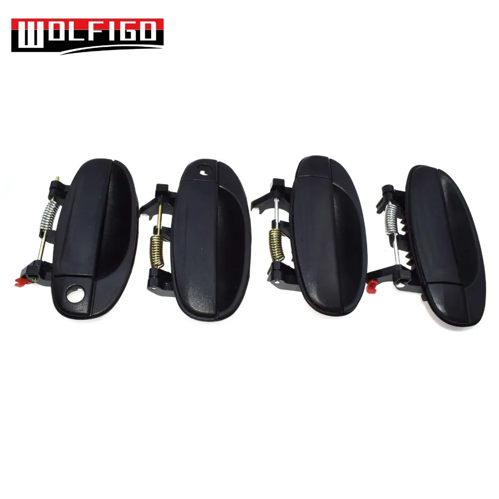 WOLFIGO Внешний Дверные ручки для Chevy CHEVROLET AVEO/DAEWOO KALOS 2003-2006 96541631, 96541632, 96583052, 96583053