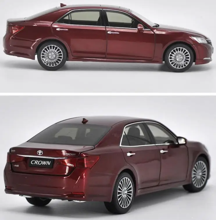Высокая имитация TOYOTA CROWN 2016 модель автомобиля 1:18 передовая Коллекция игрушек из