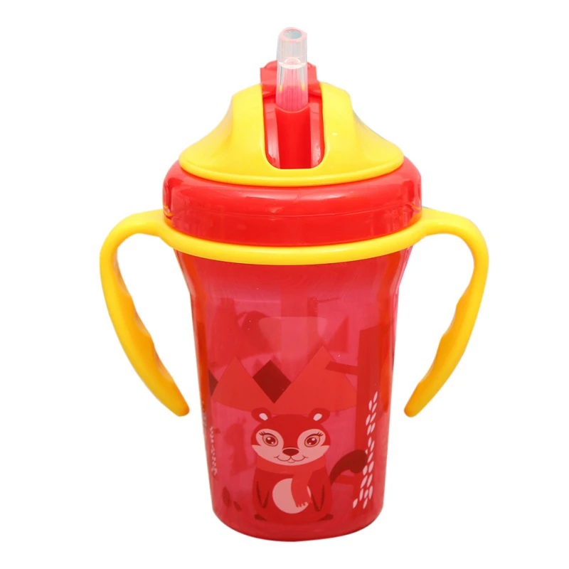 210ml A1 210/260/280/300/320/330/400/420 мл для обучения питью, Бутылки для воды для кормления, для младенцев, стильная футболка с изображением персонажей видеоигр герметичные чашки с ручками - Цвет: 210ml A1