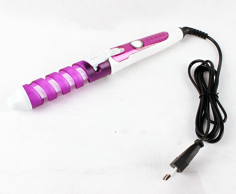 2016 спиральные скручиваемость керамический бигуди щипцы для завивки ролики Rizador