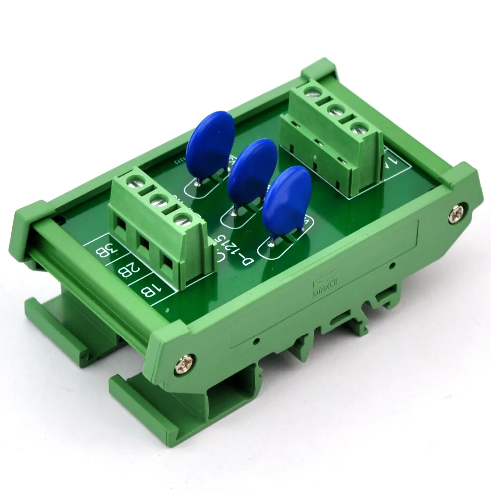 3 Каналы индивидуальных DIN Rail 150V SIOV Варистор Защита от перенапряжения ОПН