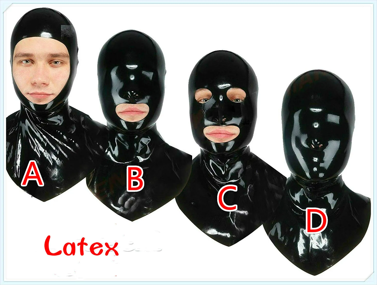 Латекс резиновая маска длинный палача с молнией bdsm секс игрушки для пар БДСМ игры