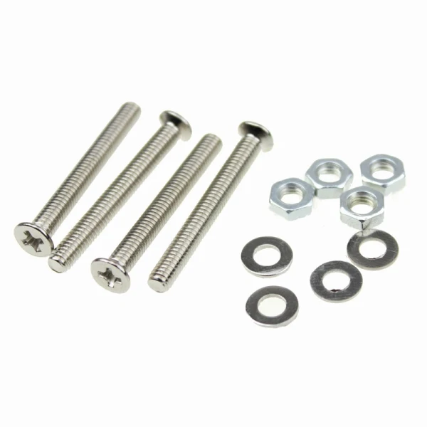 100 шт./партия M4 X 35 мм Серебристая Стальная Винтовая фиксатор для ПК Компьютерные