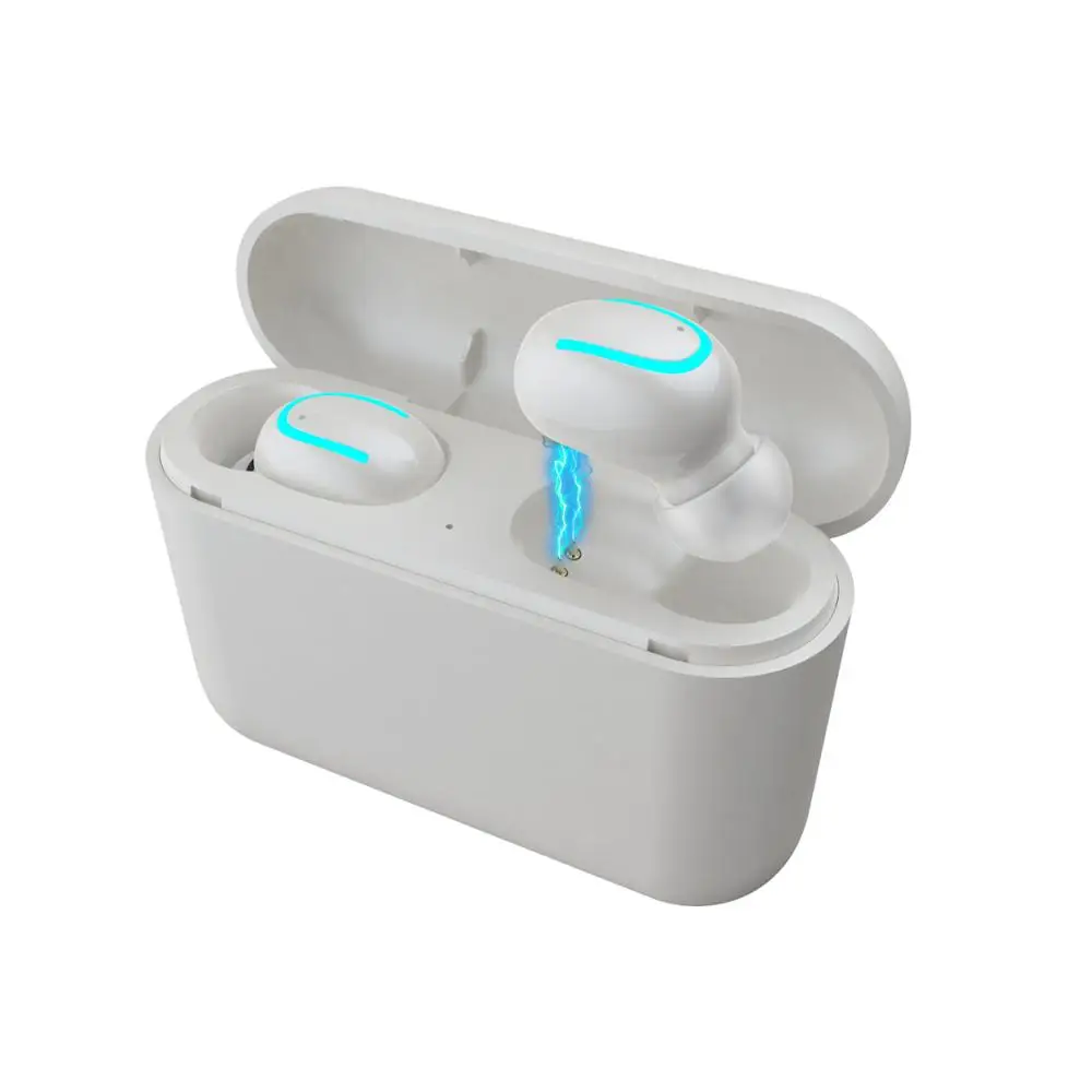 One Pair White TWS Q32 беспроводные наушники Bluetooth 5,0 мини-гарнитура стерео наушники с глубоким басом с зарядным устройством 1500 мАч Внешний аккумулятор - Цвет: One Pair White