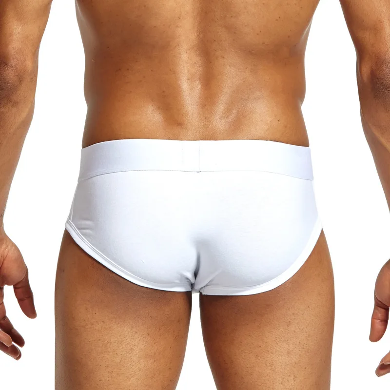 Мужские трусы бикини Seeinner хлопковые с низкой талией сексуальное нижнее белье для