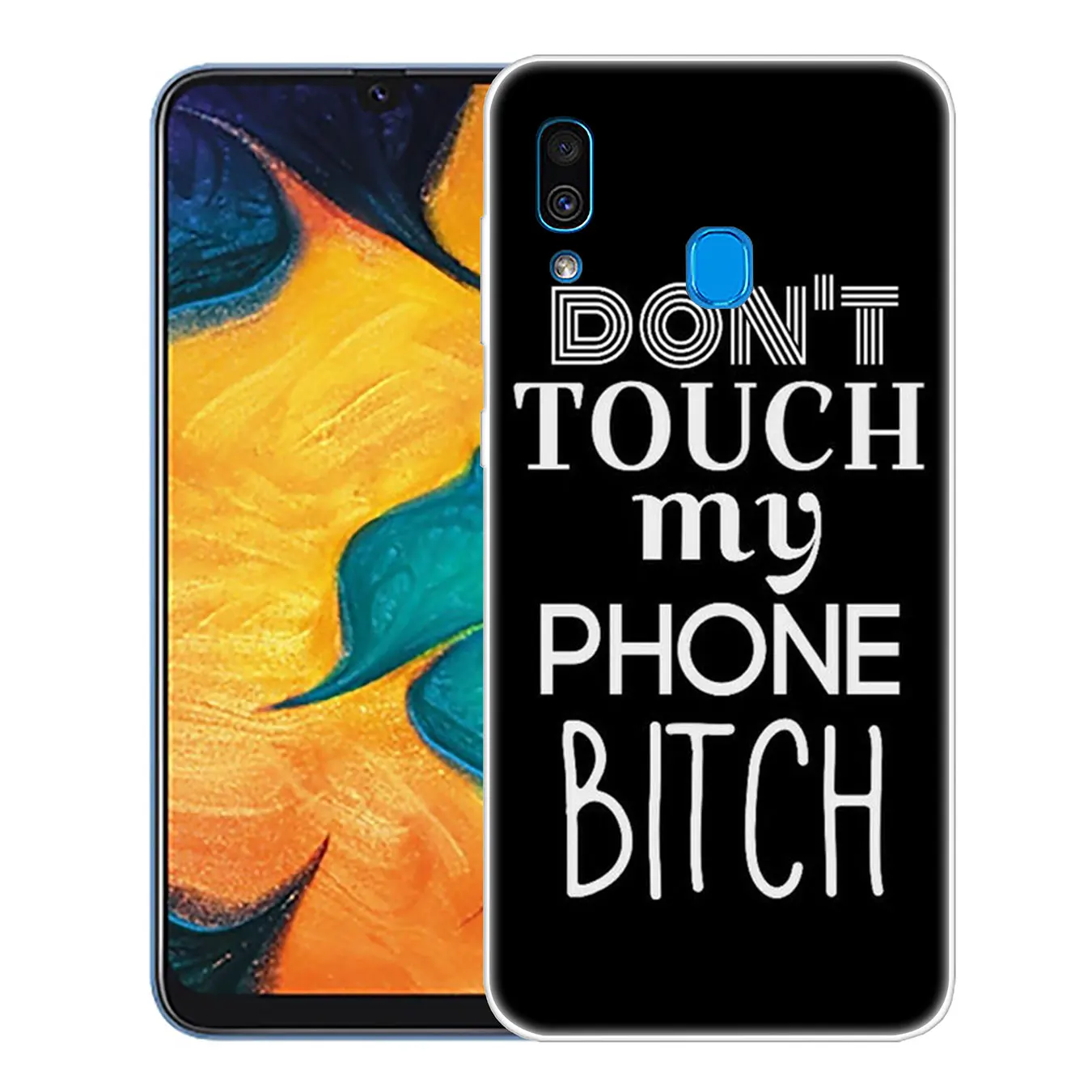 Жесткий чехол для телефона Lavaza Bitch Don't touch my phone Samsung Galaxy A70 A60 A50 A40 A30 A20 A10 M10 M20 M30 M40