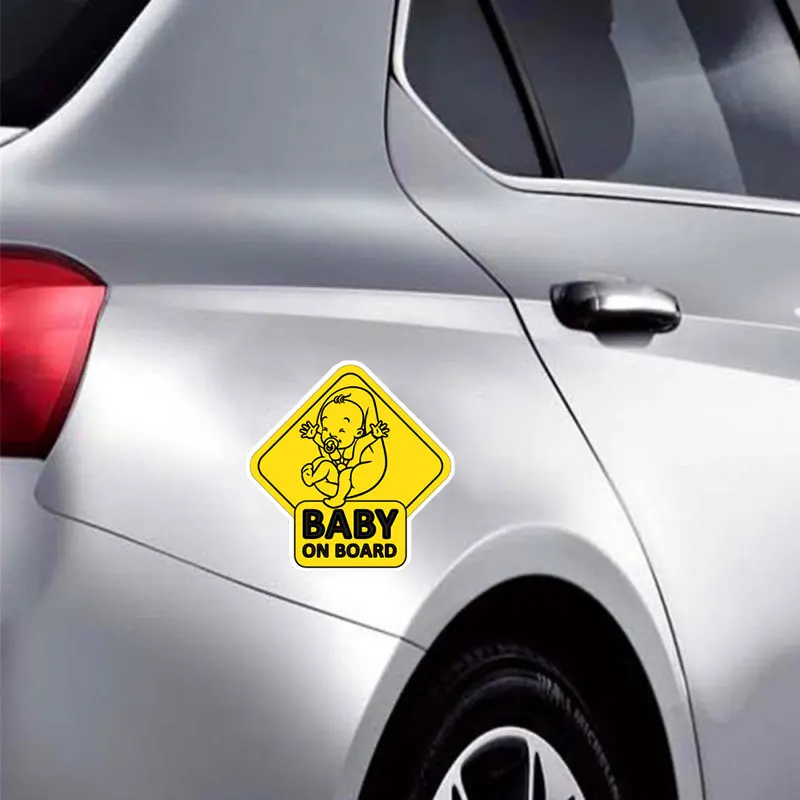 Красочные автомобильные наклейки Малыш на борту ПВХ окно водонепроницаемое