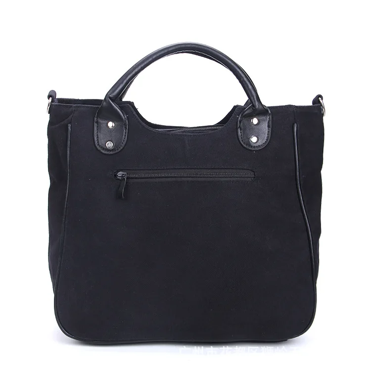 2018 New creative Canvas Casual Tote Bags Women Men Rivet Luminous Paint Handbag Glow Skull Bone Printed Black Large | Багаж и сумки