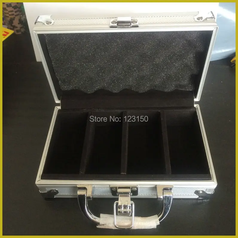 AC 100 высококачественные для игры в покер чип Алюминий чехол хранения