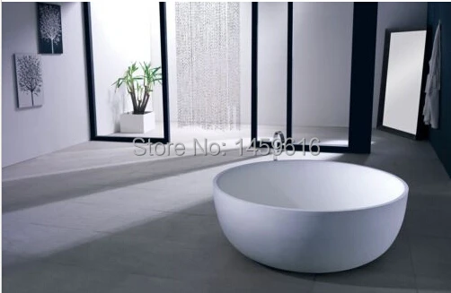 1350 мм дизайнерская каменная ванна с твердой поверхностью отдельно стоящая