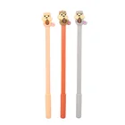 24 шт. креативная мультяшная белка нейтральная ручка Милая ученическая Канцелярия силиконовая головка ручка для водяных подписей кавайные школьные принадлежности