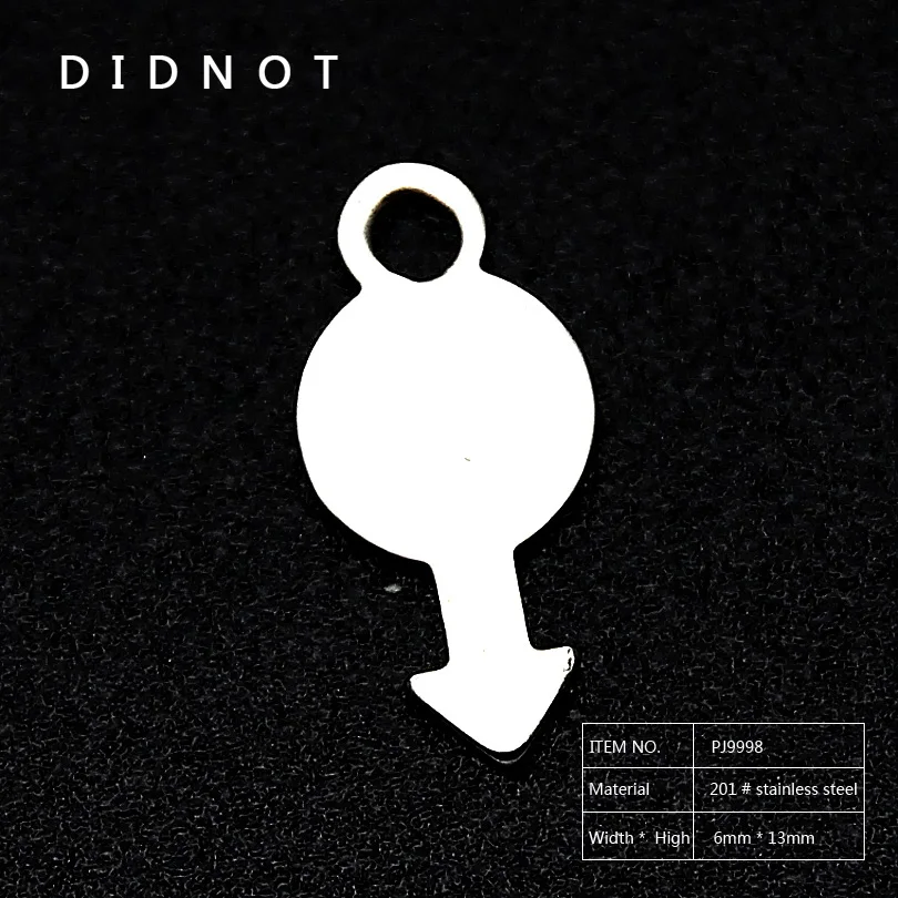 DIDNOT 100 Шт./лот DIY Стрелка Модные Нержавеющей Стали Подвески Ожерелья Серьги