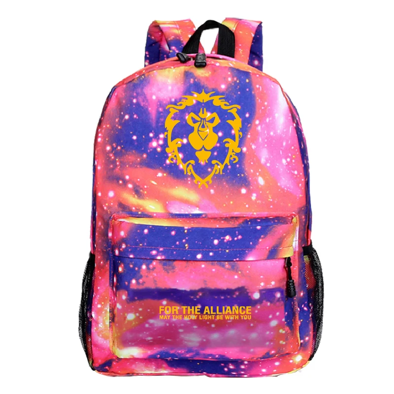 Красивый рюкзак в стиле World of Warcraft Mochila, рюкзак для студентов в колледж, рюкзак для Орды, красивый рюкзак для мужчин и женщин и подростков, рюкзак для путешествий