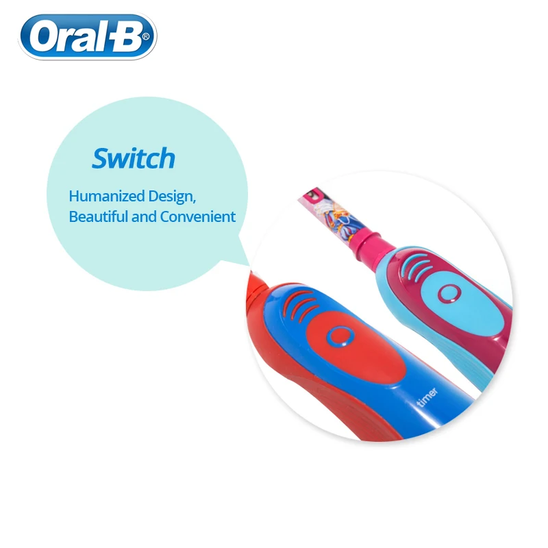 Электрическая зубная щетка Oral B для детей мягкая щетина электрическая питается