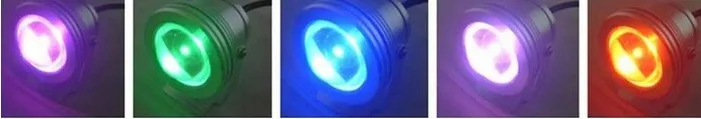 Подводные фонари бассейны IP68 10 Вт RGB Освещение фонтаны пруд аквариумных рыб прожектор лодки сливные пробки projecteur, подходит для использования в