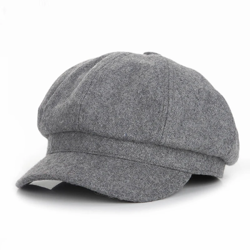 Super warm Fashion Artist Wool Women Beret Hat For Cap Female Casual Dome Bare Chapeu hats Boina | Аксессуары для одежды