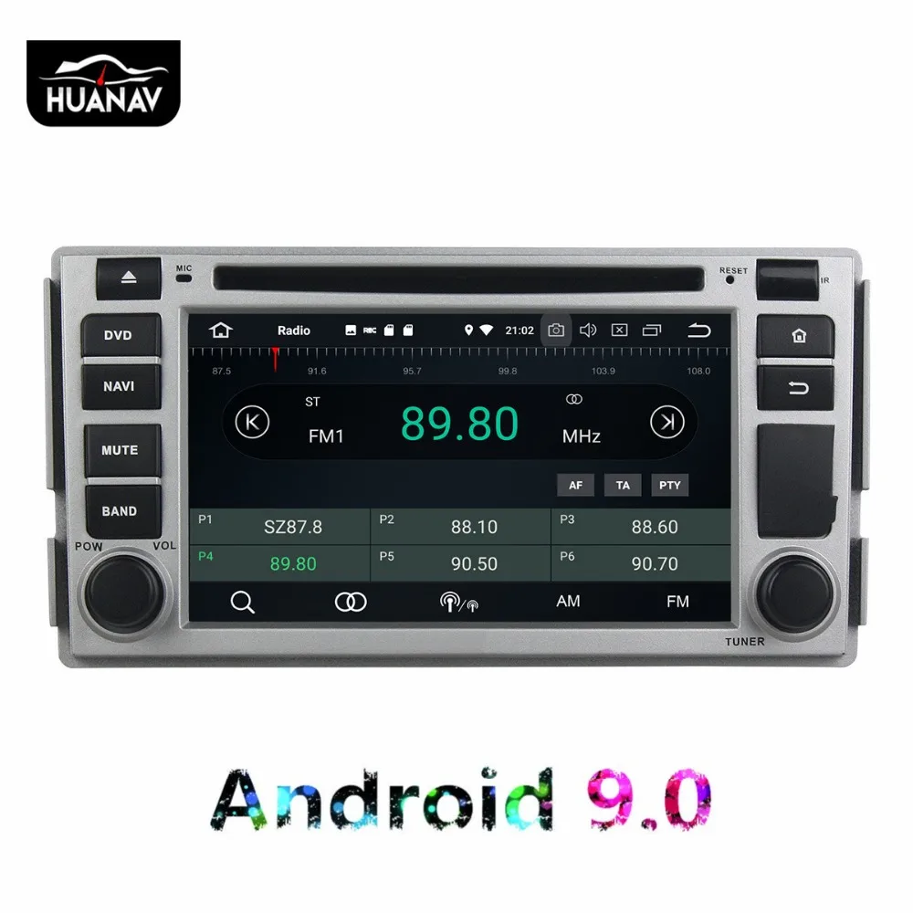 DSP Android 9 0 автомобильный dvd-плеер GPS навигация для Hyundai SANTA FE 2005-2012 Авто радио