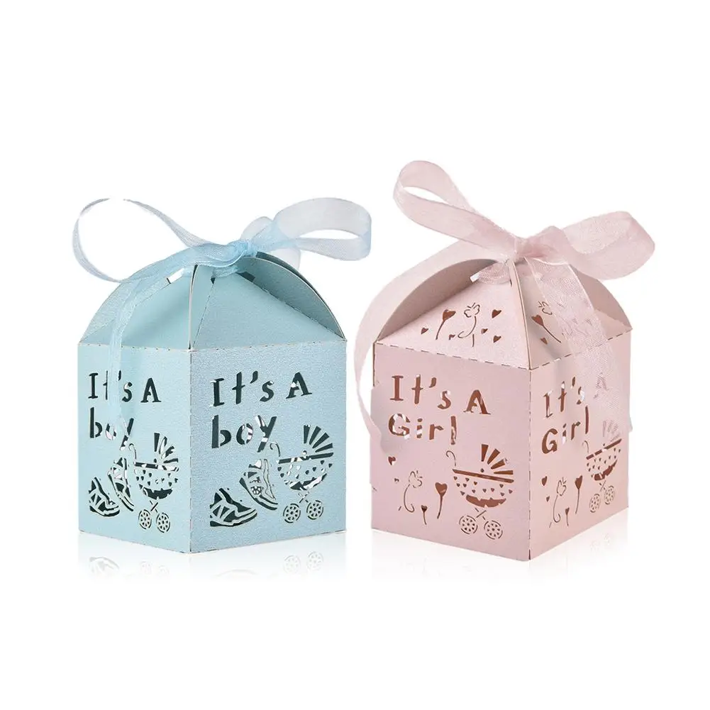 

50PCS Baby Shower Party Candy Box Wedding Home Decoration Gift Box