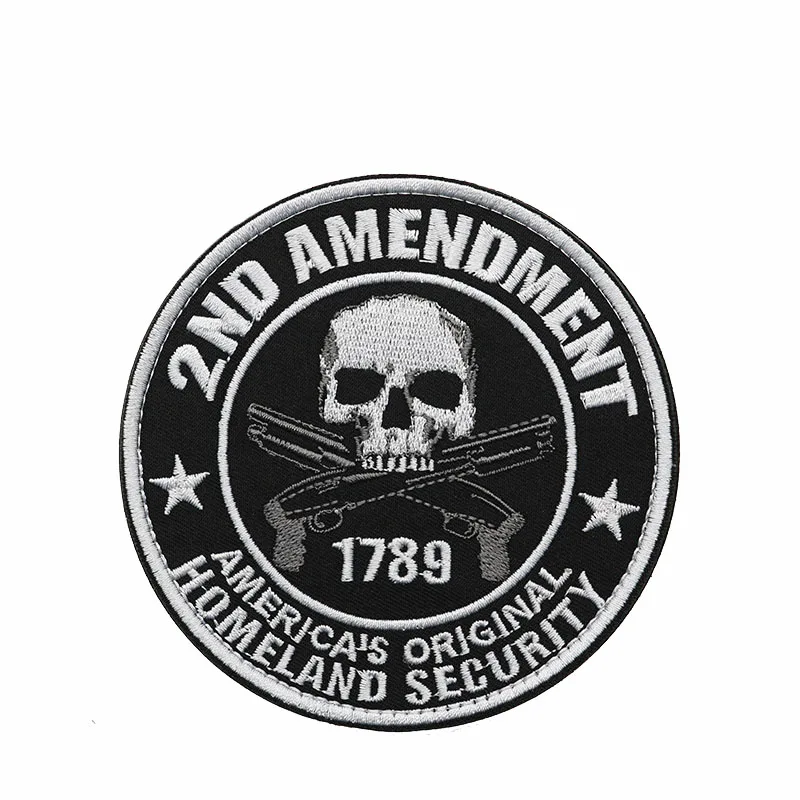 US Homeland Security 3D Embroidered Armband 2nd Amendment 1789 Badge Clothing Backpack Hat Jacket Personality Patch | Дом и сад