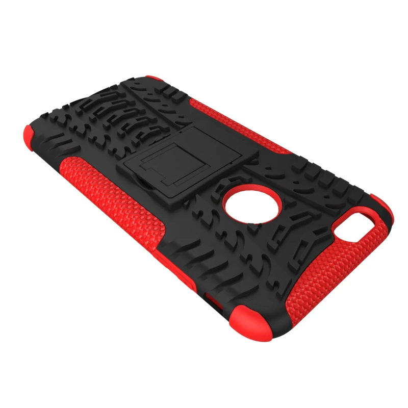 TPU Plastic Dual Layers Heavy Duty Hard Soft Hybrid Rugged Protective Case with Foldable Kickstand For iPhone 6 Plus 6s |