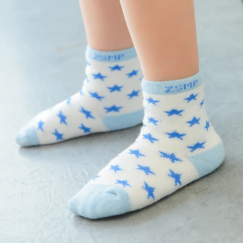 5 пар/партия носков для детей и малышей одежда плотные зимние носки-аксессуары