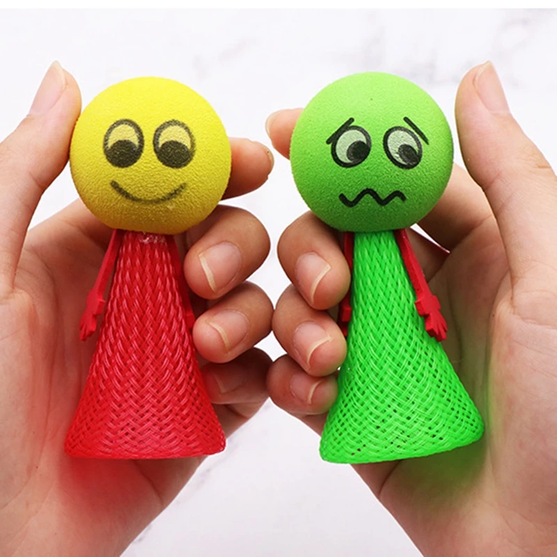 Новинка подпрыгивая игрушечные эльфы для детей Squeeze прыгающее внезапное изменение яркости эльф шутка хип хоп выражения детские игрушки Вечерние игры детский сад