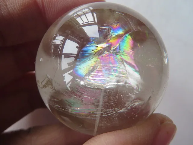 Натуральный дымчатый кварц Радужный шар хрустальный Исцеление 78 г|crystal ball wedding|ball