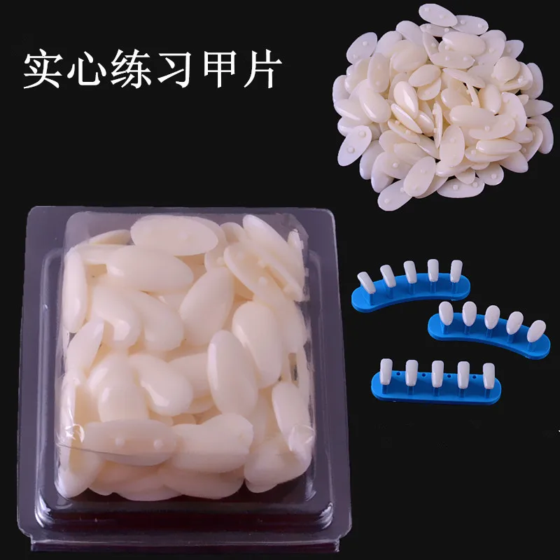 100 шт./компл. ложка/квадратные Типсы для ногтевого дизайна упражнения в отрасли