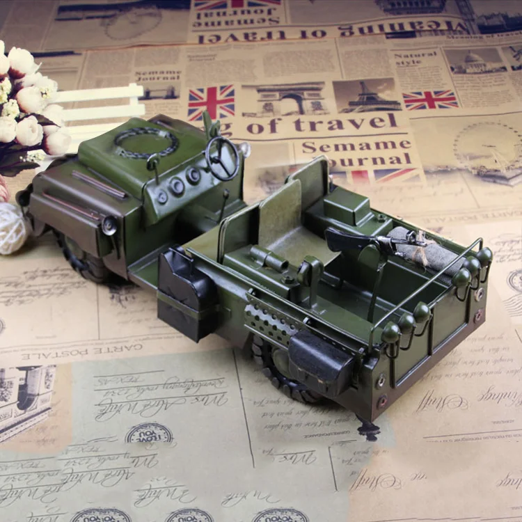 Бесплатная доставка модель военного автомобиля Второй мировой войны Виллис