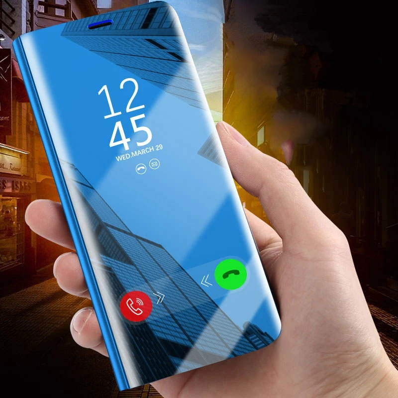 Для Huawei P30 Lite чехол противоударный зеркальный Pro Чехлы P30lite P30pro P 30 откидной