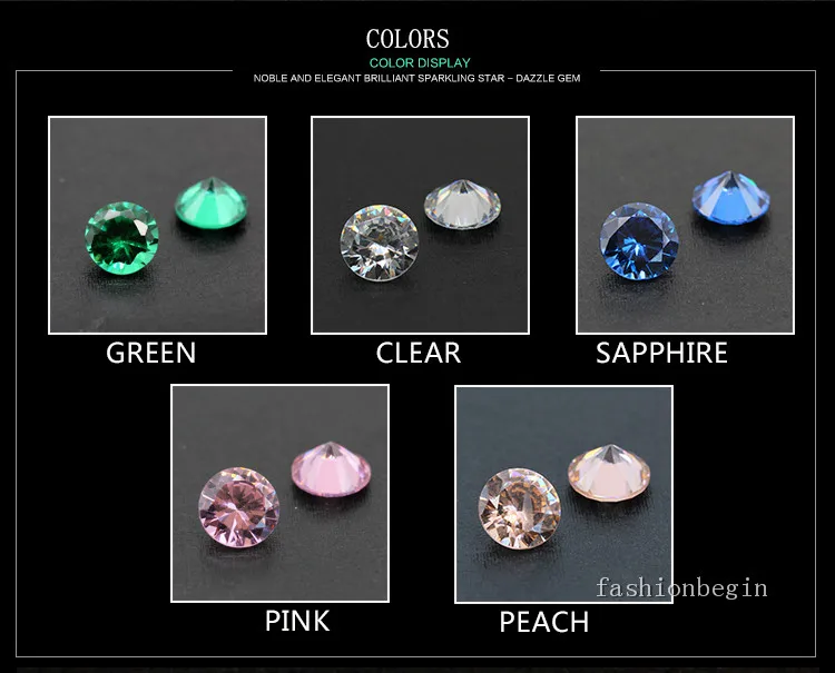 6 мм круглые цветные настоящие циркониевые чешские драгоценные камни