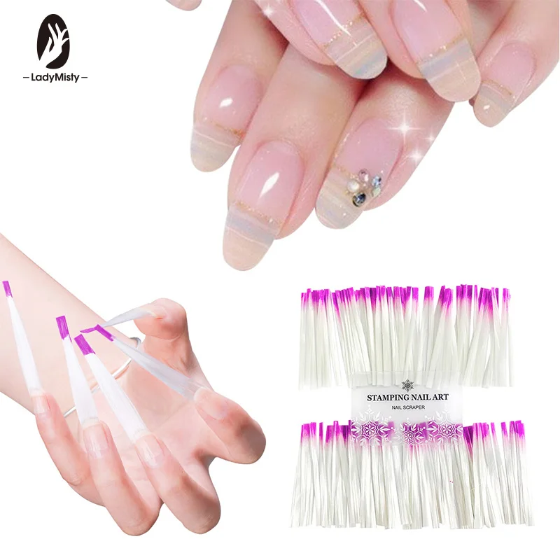 100 шт./компл. волокно Стекло лак для ногтей на Стекло fibernails волокна для ногтей шелковые Удлинитель Набор инструментов для ногтей Стекло волокна Стекло