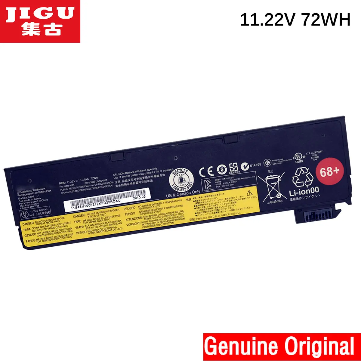 Аккумулятор JIGU для ноутбука Lenovo T440S T450s X240 X250 121500143 в 72 Вт/ч 11 22 45N1108 45N1109 45N1110 45N1111