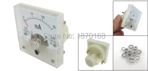 

91C4 DC 0-30mA Class 2.5 Accuracy Analog Ammeter Amperemeter Gauge