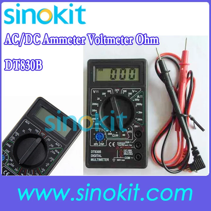 Профессиональный дешевый амперметр переменного/постоянного тока Вольтметр Ом