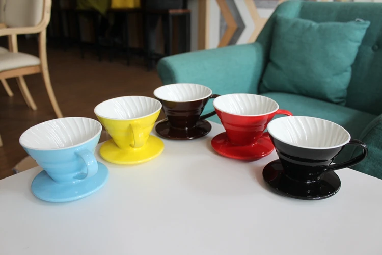 Набор ручных капельных кофейных перколяторов V60 1 капельная + сервер 2 чашки