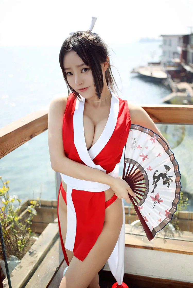 Косплей Король бойцов 97 Mai Shiranui костюмы японского аниме сексуальные костюмы платья для женщин женское платье с бесплатным подарком