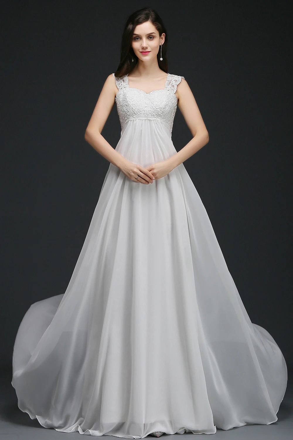 Недорогое шифоновое пляжное свадебное платье 2019 Новое Vestido De Noiva без рукавов