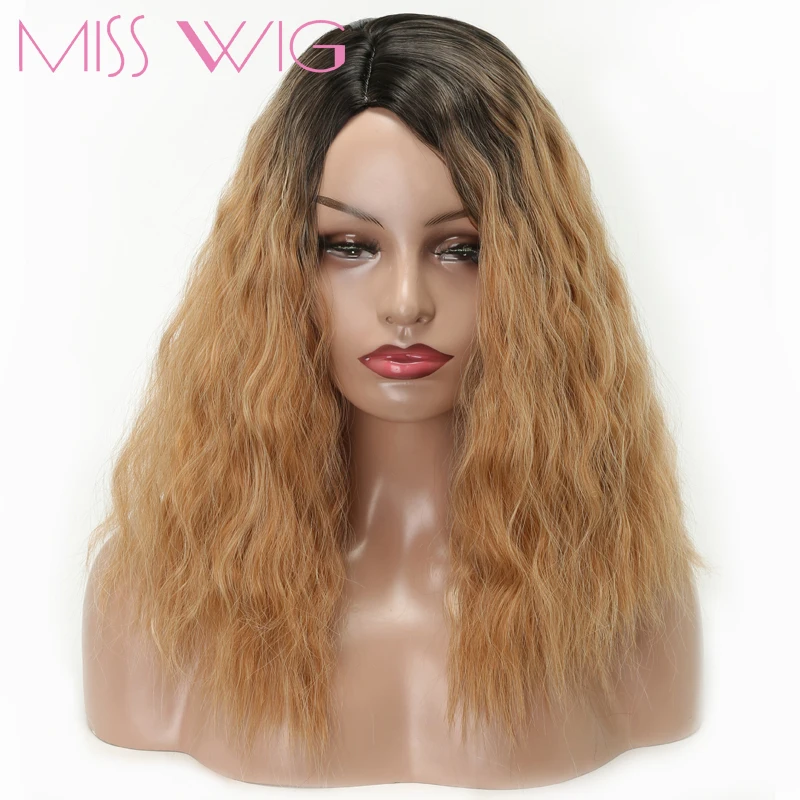 Miss Wig синтетические волосы светловолосый парик кудрявые для черных женщин афро