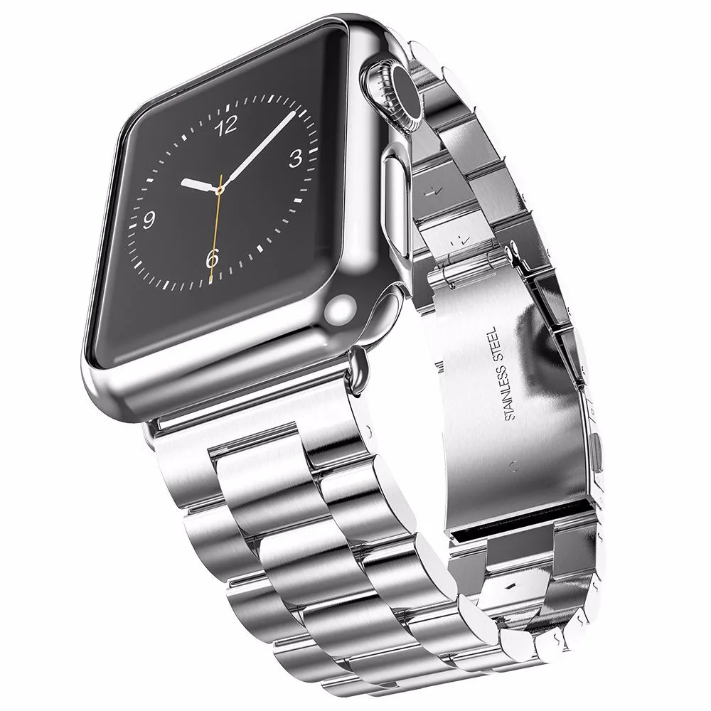 5 цветов 316L ремешок из нержавеющей стали для Apple Watch, ремешок с золотым покрытием, чехол для серии 2 iWatch 1st 2nd браслет 38 мм 42 мм