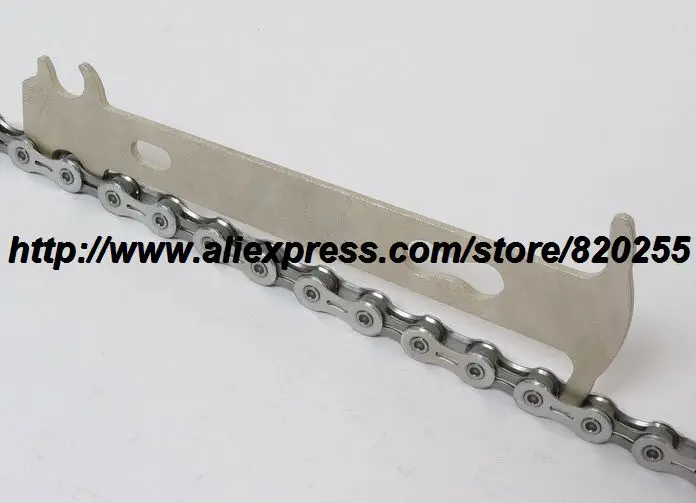 

1pc Bicycle chain wear indicator 7-10 speed chains bicycle tools chrome vanadium bike riding for KMC tool chain checker tool