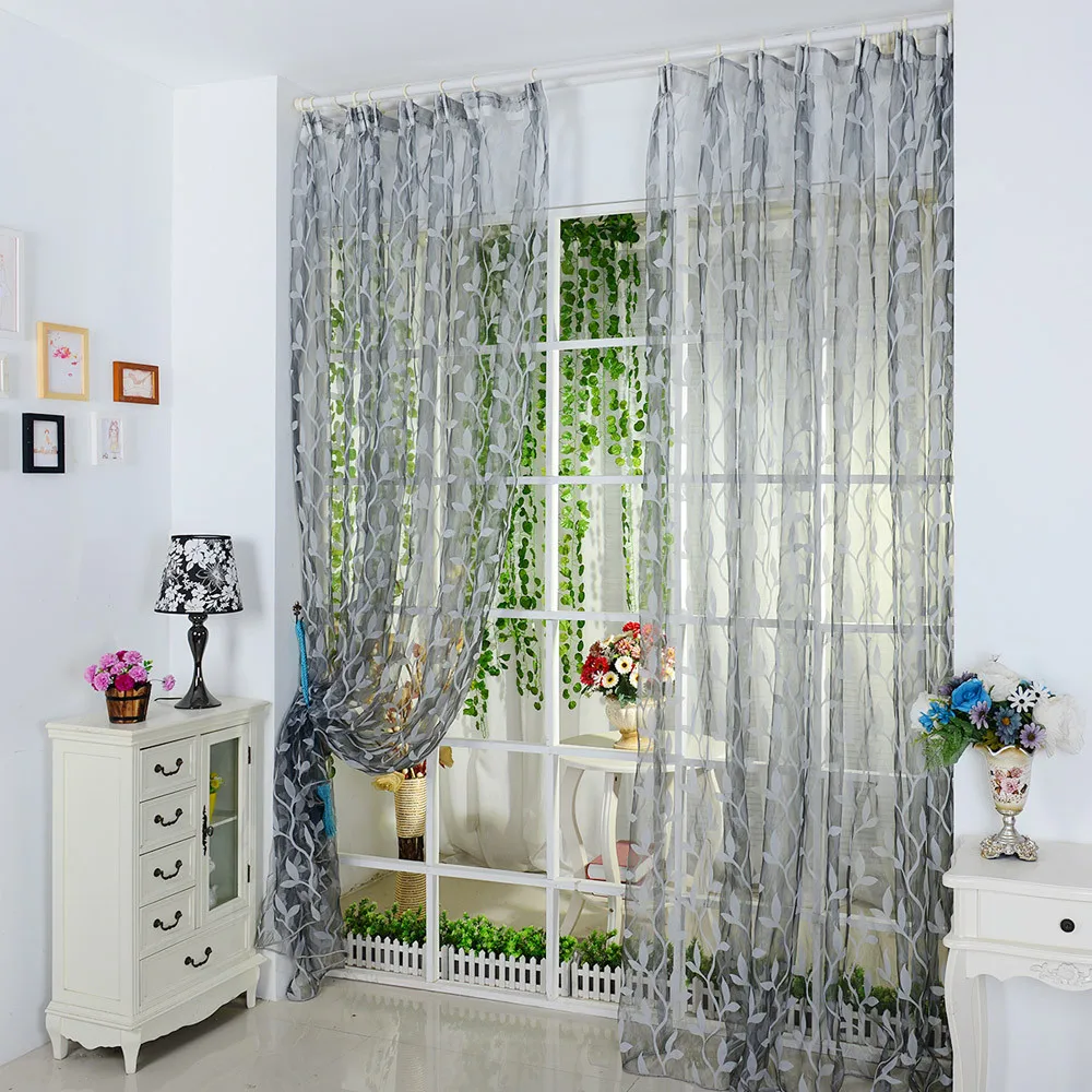 Роскошный модный стиль занавески на окна кухонные жаккардовые ткани декор для