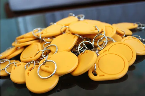 (1000 шт./лот) 13 56 МГц RFID брелок бесконтактные метки F08 1K ключ жетон IC карта для