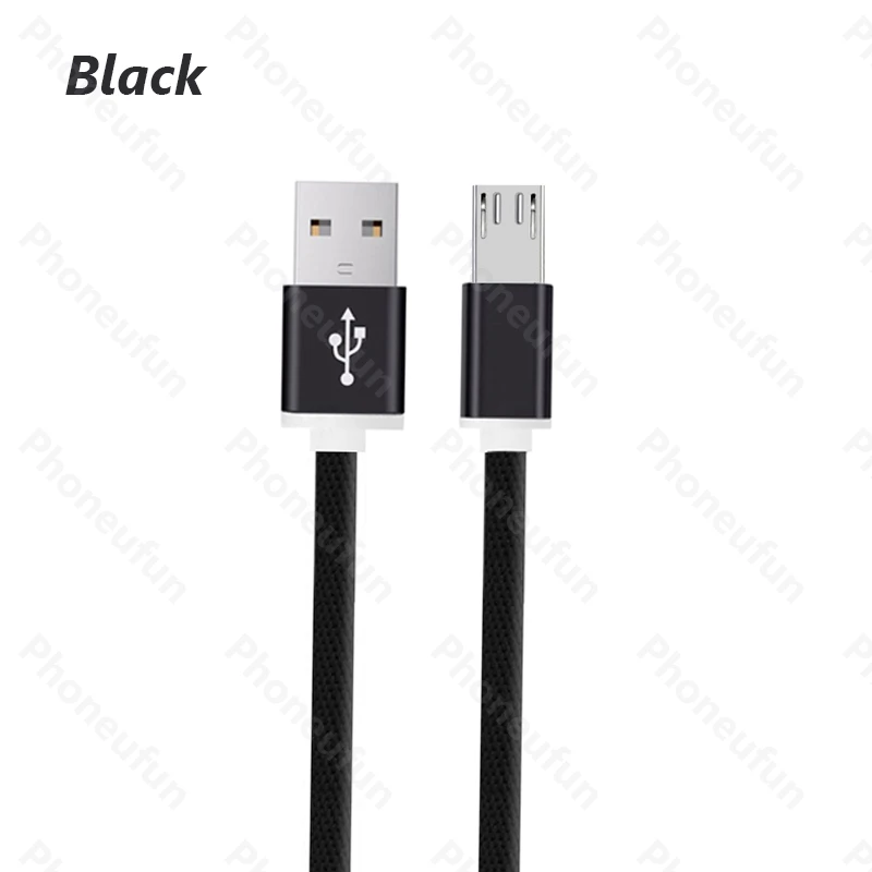 Black 1,5/1,5 м 10 мм Длинный Micro USB кабель для Blackview bv5000 для Cubot Kingkong для Oukitel K8000 K3 C12 pro m/2 m/3 m - Тип штекера: Black