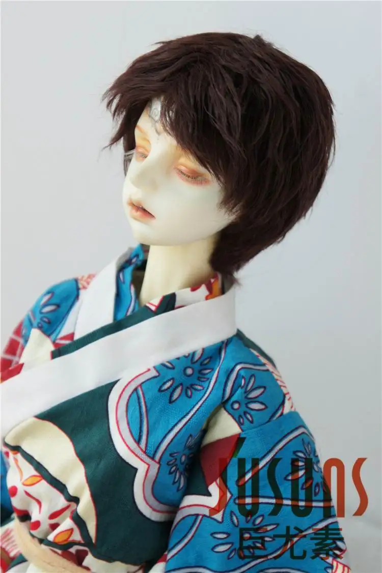 JD213 1/6 1/4 1/3 Fashion Mohair doll wigs Short Boyish BJD Wigs 6-7inch 7-8inch 8-9inch toy hair accessories | Игрушки и хобби