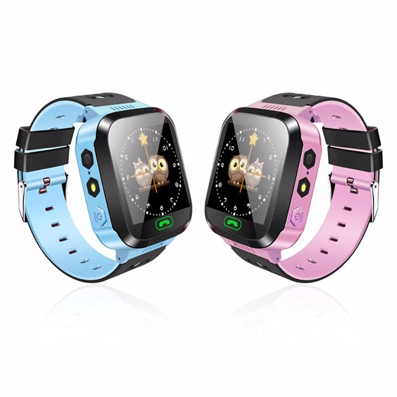Y03 Смарт часы детские наручные Сенсорный экран SOS трекер анти потерянный Smartwatch с